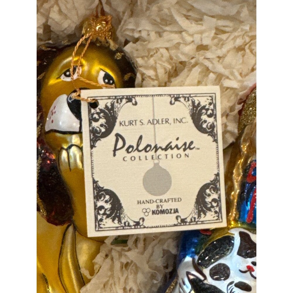Vintage Kurt S. Adler Polonaise Wizard Of Oz Glass Ornament Set Handcrafted Pola - Picture 8 of 15
